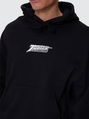 THRILLS HEAVY VOLTAGE SLOUCH PULL ON CROPPED HOOD - BLACK