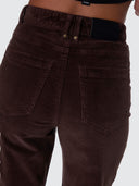 THRILLS HOLLY HIGH RISE STRETCH WIDE CORD PANT - BITTER CHOCOLATE