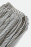 BRIXTON HUDSON LOUNGE PANT - AZURE BLUE GINGHAM