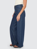 THRILLS HUNTER HIGH RISE WIDE JEAN - RINSED INK