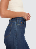 THRILLS HUNTER HIGH RISE WIDE JEAN - RINSED INK