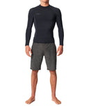 O'NEILL HYPER X LS CREW 1.5MM WETSUIT TOP - BLACK 