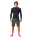 O'NEILL HYPER X LS CREW 1.5MM WETSUIT TOP - BLACK 