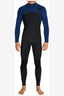 O'NEILL HYPERFREAK CHEST ZIP FULL 4/3MM WETSUIT - NAVY BLACK 