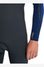 O'NEILL HYPERFREAK FIRE BACK ZIP FULL 3/2MM WETSUIT - GUNMETAL/BLACK/MARINE