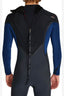 O'NEILL HYPERFREAK FIRE BACK ZIP FULL 3/2MM WETSUIT - GUNMETAL/BLACK/MARINE