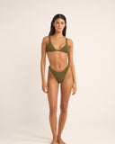 RHYTHM ISLA RIB SKIMPY PANT - IVY