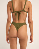 RHYTHM ISLA RIB SKIMPY PANT - IVY