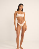 RHYTHM JEAN PAISLEY CROP TOP - VINTAGE WHITE