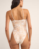 RHYTHM JEAN PAISLEY CROP TOP - VINTAGE WHITE