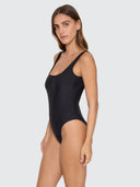 THRILLS JET SCOOP NECK ONE PIECE - BLACK