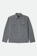 BRIXTON JOURNEY LIGHT WEIGHT LONG SLEEVE - NAVY/WHITE STRIPE