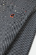 BRIXTON JOURNEY LIGHT WEIGHT LONG SLEEVE - NAVY/WHITE STRIPE