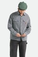BRIXTON JOURNEY LIGHT WEIGHT LONG SLEEVE - NAVY/WHITE STRIPE