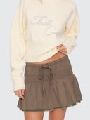 THRILLS JUNO MINI SKIRT - OLIVE