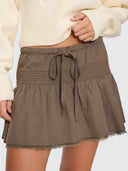 THRILLS JUNO MINI SKIRT - OLIVE