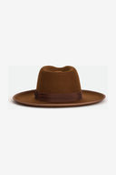 BRIXTON RENO FEDORA - COFFEE WORN WASH