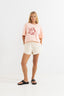 RHYTHM KAI OVERSIZED T-SHIRT - PINK