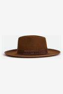 BRIXTON RENO FEDORA - COFFEE WORN WASH