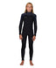 O'NEILL BOYS DEFENDER BACK ZIP FULL 3/2MM WETSUIT - GUNMETAL