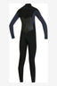 O'NEILL BOYS DEFENDER CHEST ZIP FULL 4/3MM WETSUIT - BLACK GUNMETAL