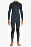 O'NEILL BOYS HYPERFREAK FIRE CHEST ZIP FULL 4/3MM WETSUIT - GUNMETAL/BLACK