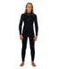 O'NEILL YOUTH REACTOR 2 GBS BACK ZIP FULL 3/2MM WETSUIT - BLACK