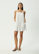 AFENDS KINDRED MINI DRESS - WHITE