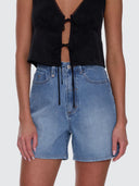 THRILLS KOKO HIGH RISE SHORT - DARKER DUST BLUE
