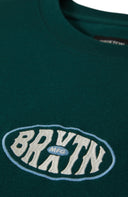 BRIXTON LARGO HW RELAXED TEE - DEEP EMERALD