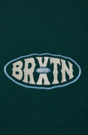 BRIXTON LARGO HW RELAXED TEE - DEEP EMERALD