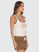 THRILLS LAST STOP SQUARE NECK TANK - HERITAGE WHITE
