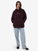 LIGHTEN UP COCOON PANEL HOOD - DEEP PLUM