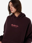 LIGHTEN UP COCOON PANEL HOOD - DEEP PLUM