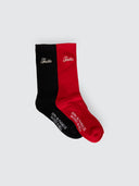 THRILLS MAKE EM TOUGH 2 PACK SOCK - BLACK - SCARLET RED