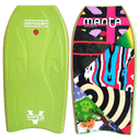 Manta Viper beginner to intermediate, LIME GREEN  top with a multi pattern and colour base