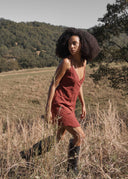 AFENDS MARGOT WRAP MINI DRESS - RUBY ANGLAISE