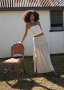 AFENDS NADIA MAXI SKIRT - REVERB MOONBEAM CHECK