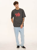 THRILLS ONCE BITTEN TWICE SHY OVERSIZE FIT TEE - MERCH BLACK