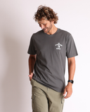 T&C OVERSPRAY TEE - VINTAGE CHAR