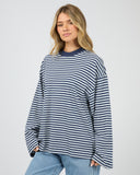 ALL ABOUT EVE PALOMA LS STRIPE TEE - NAUTICAL
