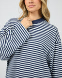 ALL ABOUT EVE PALOMA LS STRIPE TEE - NAUTICAL