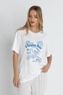 PARADISE FOUND OVERSIZED T-SHIRT - VINTAGE WHITE