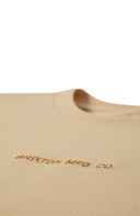 BRIXTON QLTY EMB HW S/S STT - CREAM CLASSIC WASH