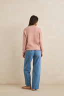RHYTHM QUINN ZIP KNIT - PINK