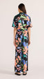 MINK PINK RAVINA DRAWSTRING PANT - FLORAL