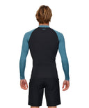 O'NEILL REACTOR BLOCK UV LS RASH VEST - BLACK/DEEP TEAL