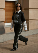 AFENDS RESEARCH HEAVYWEIGHT BOXY TEE - STONE BLACK