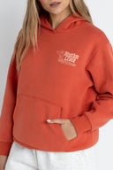 RHYTHM WOMENS SURF HOODIE - DUSTY RED