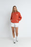 RHYTHM WOMENS SURF HOODIE - DUSTY RED